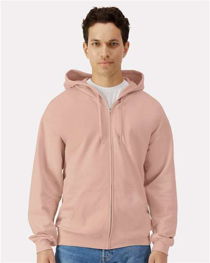 SF600 - Unisex Softstyle® Midweight Full-Zip Hooded Sweatshirt