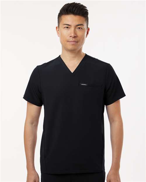 M10002 - Men's Platt 3-Pocket Scrub V-Neck Top