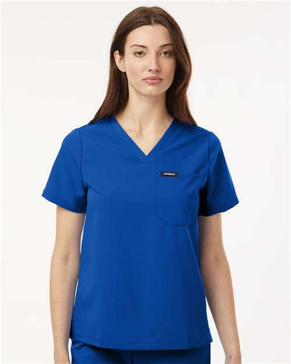 W10001 - Women's Rhena Essential 1-Pocket Scrub V-Neck Top