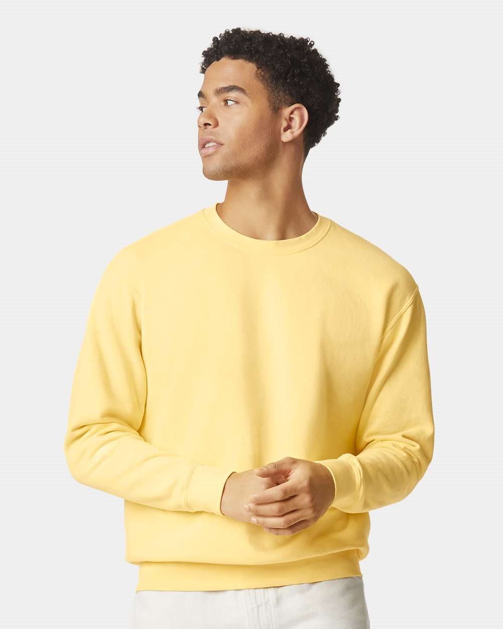 1466 - Unisex Garment-Dyed Lightweight Crewneck Sweatshirt