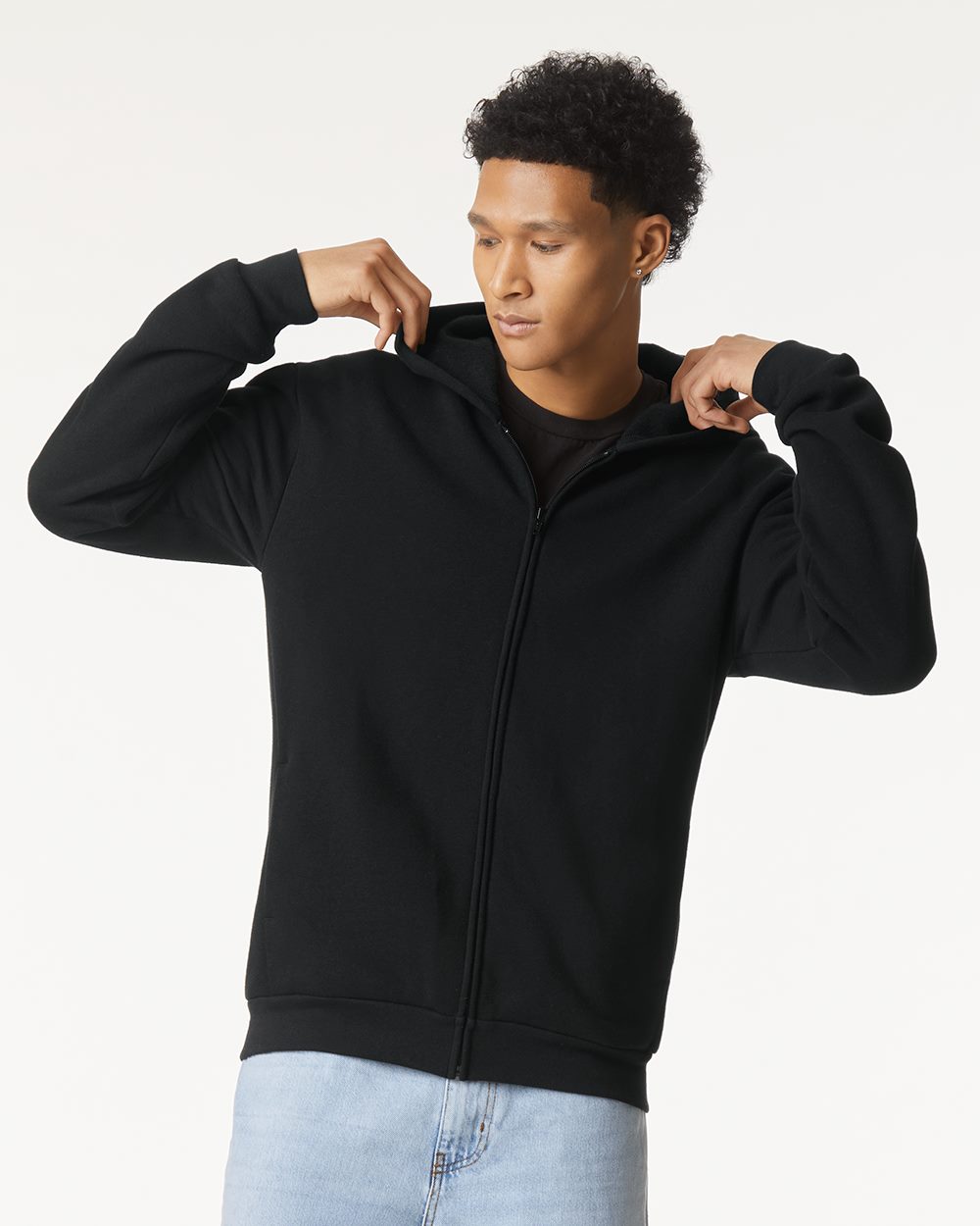 RF497 - Unisex ReFlex Fleece Full-Zip Hoodie Sweatshirt