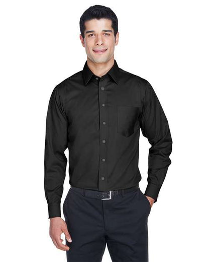 DG530 - Men's Crown Collection® Solid Stretch Twill Woven Dress Shirt