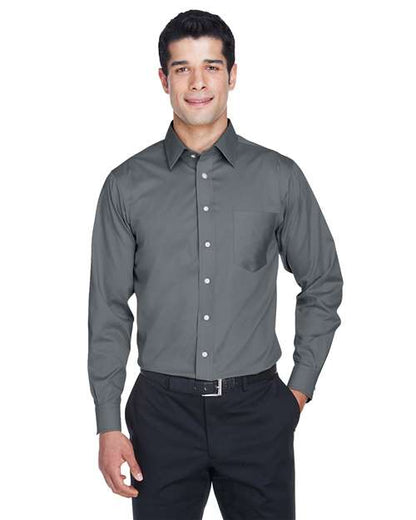 DG530 - Men's Crown Collection® Solid Stretch Twill Woven Dress Shirt