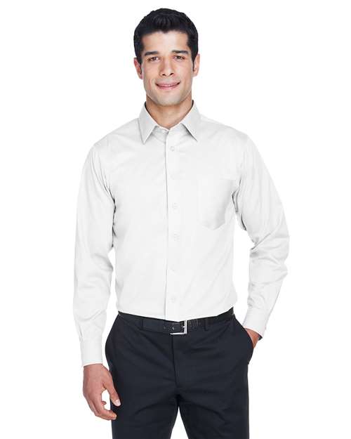DG530 - Men's Crown Collection® Solid Stretch Twill Woven Dress Shirt