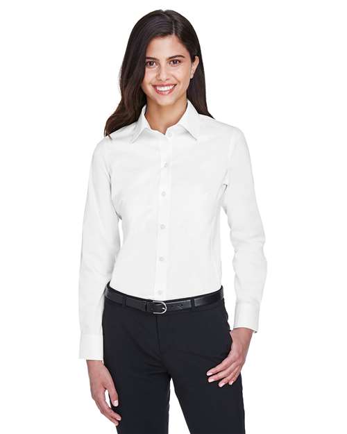 DG530W - Women's Crown Collection® Solid Stretch Twill Woven Dress Shirt