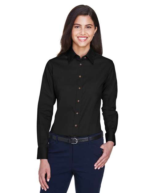 M500W - Women's Easy Blend™ Twill Dress Shirt with Stain-Release