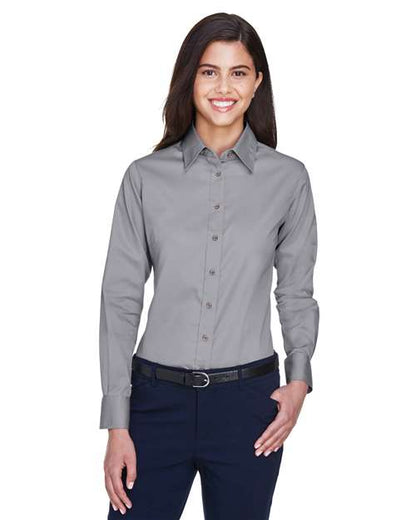 M500W - Women's Easy Blend™ Twill Dress Shirt with Stain-Release