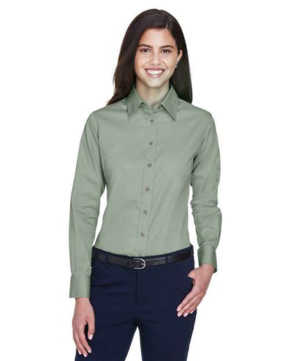M500W - Women's Easy Blend™ Twill Dress Shirt with Stain-Release