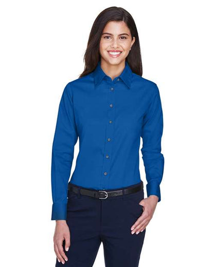 M500W - Women's Easy Blend™ Twill Dress Shirt with Stain-Release