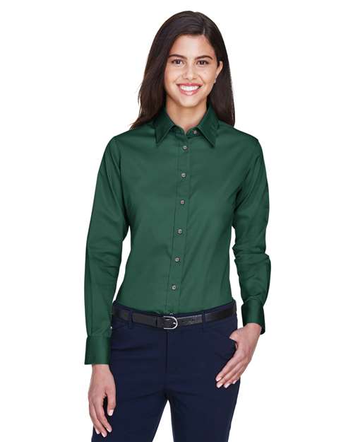 M500W - Women's Easy Blend™ Twill Dress Shirt with Stain-Release