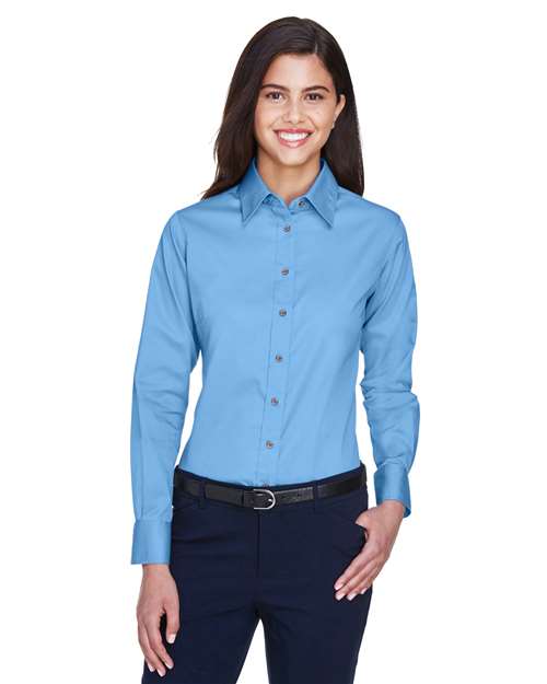 M500W - Women's Easy Blend™ Twill Dress Shirt with Stain-Release