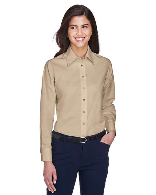 M500W - Women's Easy Blend™ Twill Dress Shirt with Stain-Release