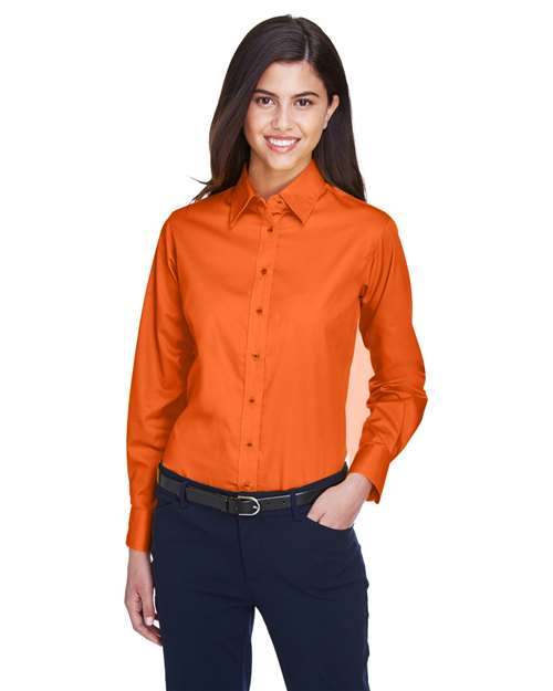 M500W - Women's Easy Blend™ Twill Dress Shirt with Stain-Release