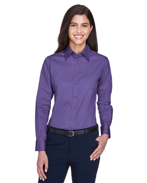 M500W - Women's Easy Blend™ Twill Dress Shirt with Stain-Release