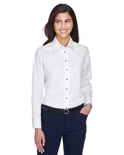 M500W - Women's Easy Blend™ Twill Dress Shirt with Stain-Release
