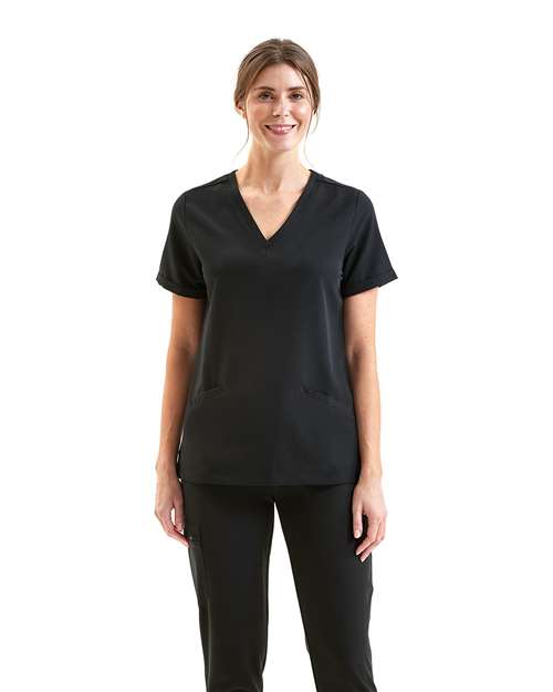 NN310 - Women's Invincible V-Neck Stretch Scrub Top