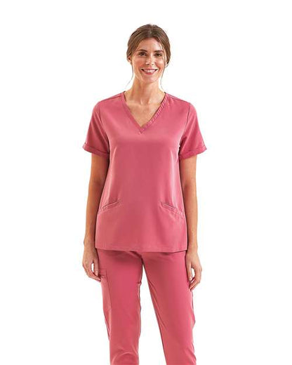 NN310 - Women's Invincible V-Neck Stretch Scrub Top