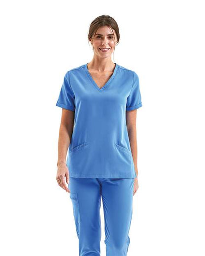 NN310 - Women's Invincible V-Neck Stretch Scrub Top