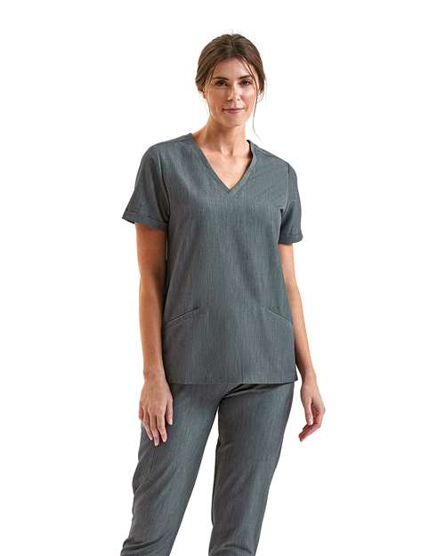 NN310 - Women's Invincible V-Neck Stretch Scrub Top