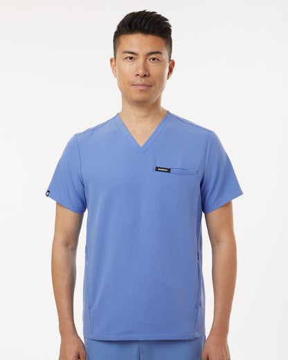 M10002 - Men's Platt 3-Pocket Scrub V-Neck Top