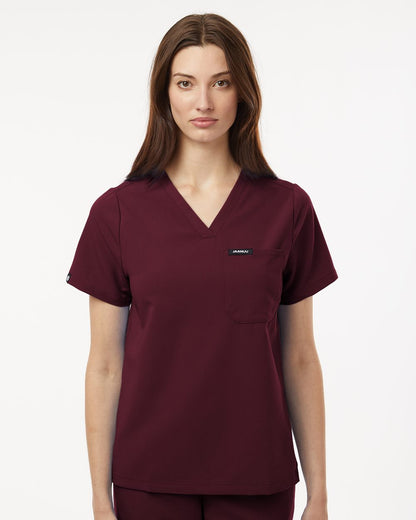 W10001 - Women's Rhena Essential 1-Pocket Scrub V-Neck Top
