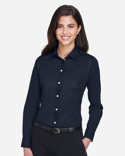 DG530W - Women's Crown Collection® Solid Stretch Twill Woven Dress Shirt