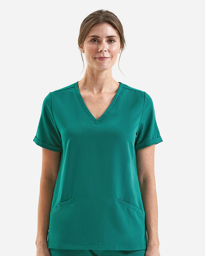 NN310 - Women's Invincible V-Neck Stretch Scrub Top