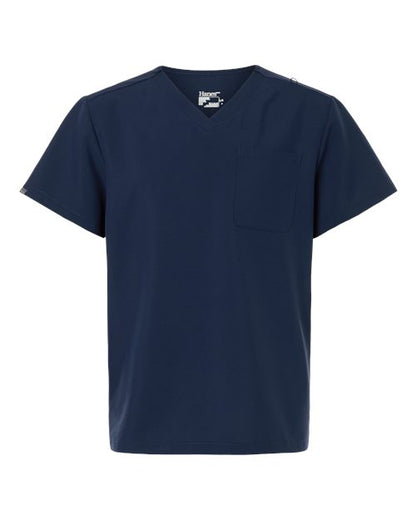 HMB000 - Men's V-Neck 1 Pocket Scrub Top