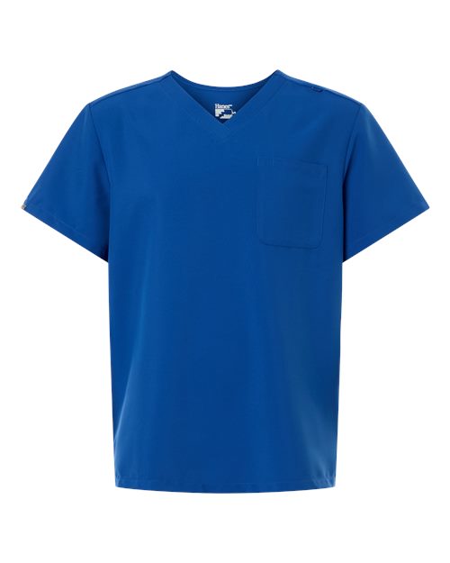 HMB000 - Men's V-Neck 1 Pocket Scrub Top