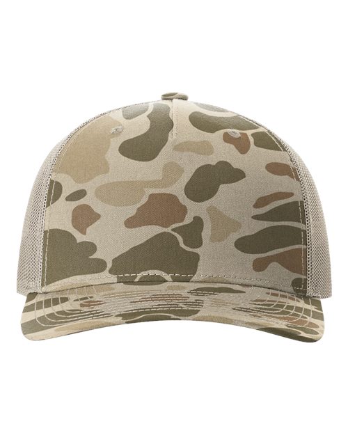 112PFP - Printed Five-Panel Trucker Cap