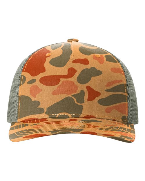 112PFP - Printed Five-Panel Trucker Cap