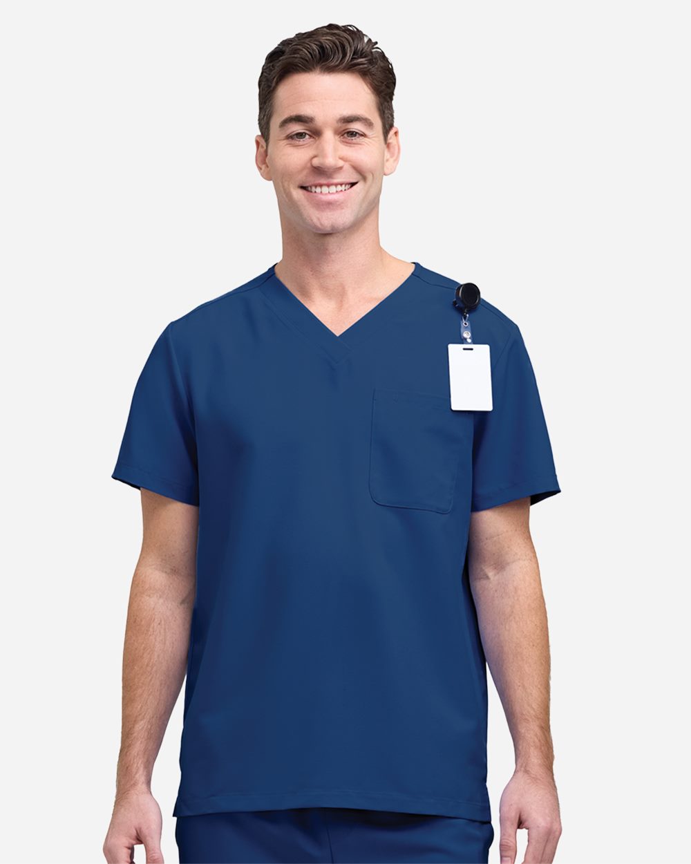HMB000 - Men's V-Neck 1 Pocket Scrub Top