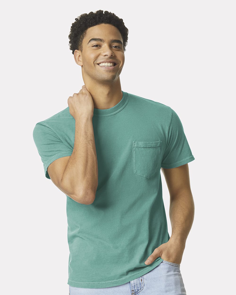 6030 - Unisex Garment-Dyed Heavyweight Pocket T-Shirt