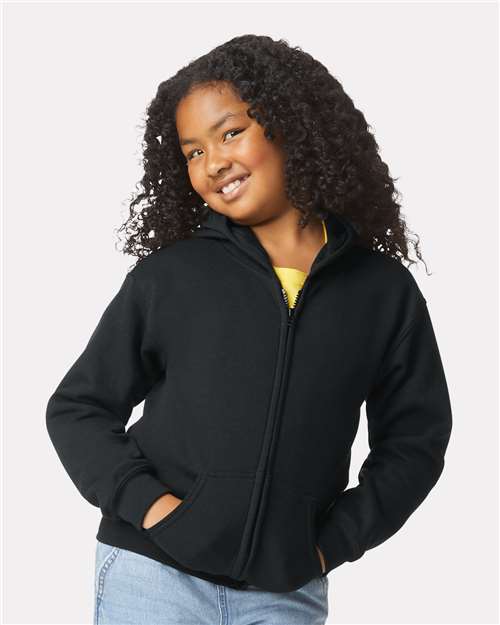 18600B - Youth Heavy Blend™ Full-Zip Hooded Sweatshirt