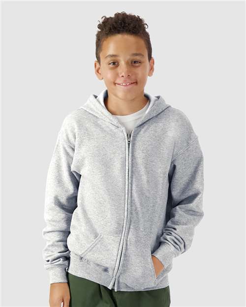 18600B - Youth Heavy Blend™ Full-Zip Hooded Sweatshirt