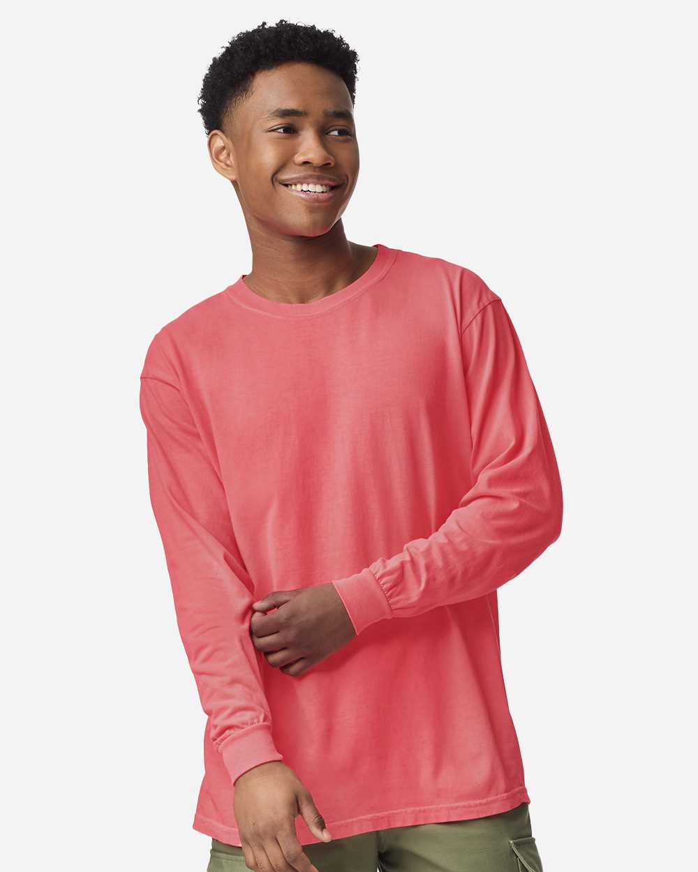 6014 - Unisex Garment-Dyed Heavyweight Long Sleeve T-Shirt