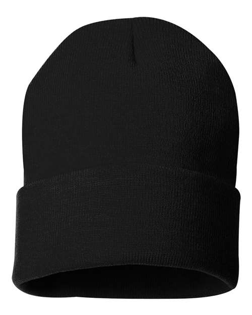 SP12 - 12" Solid Cuffed Beanie