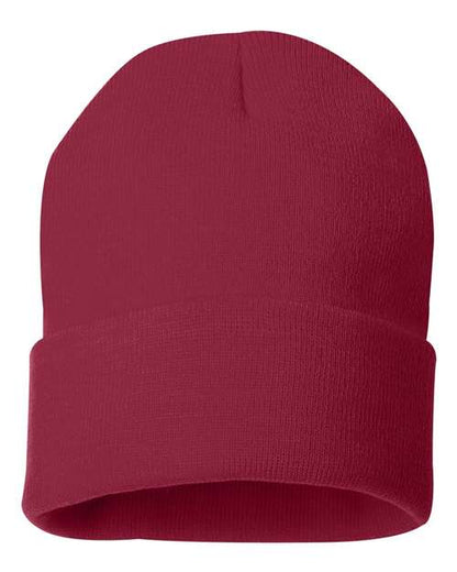 SP12 - 12" Solid Cuffed Beanie
