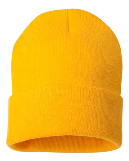 SP12 - 12" Solid Cuffed Beanie