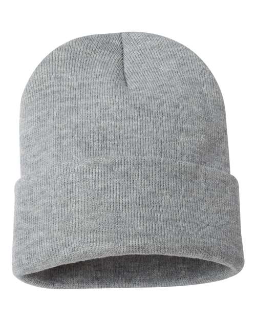 SP12 - 12" Solid Cuffed Beanie