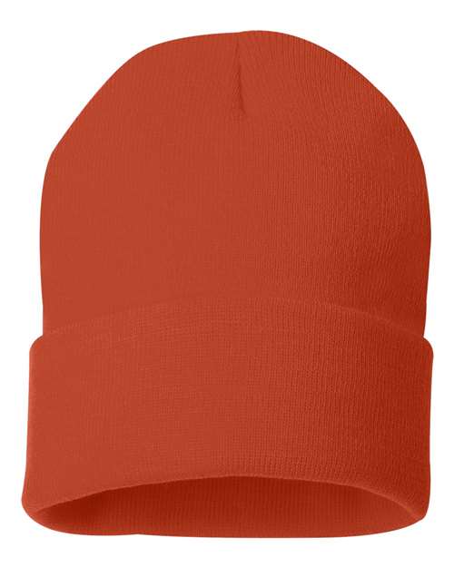 SP12 - 12" Solid Cuffed Beanie