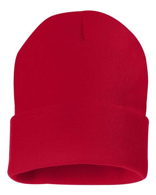 SP12 - 12" Solid Cuffed Beanie
