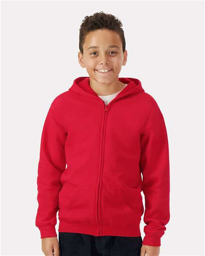 18600B - Youth Heavy Blend™ Full-Zip Hooded Sweatshirt