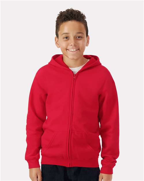 18600B - Youth Heavy Blend™ Full-Zip Hooded Sweatshirt