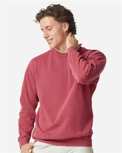 1566 - Unisex Garment-Dyed Crewneck Sweatshirt