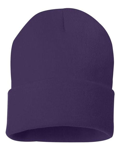 SP12 - 12" Solid Cuffed Beanie