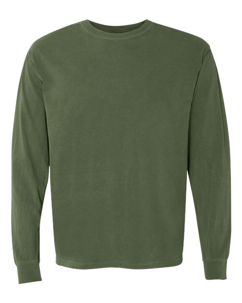 6014 - Unisex Garment-Dyed Heavyweight Long Sleeve T-Shirt