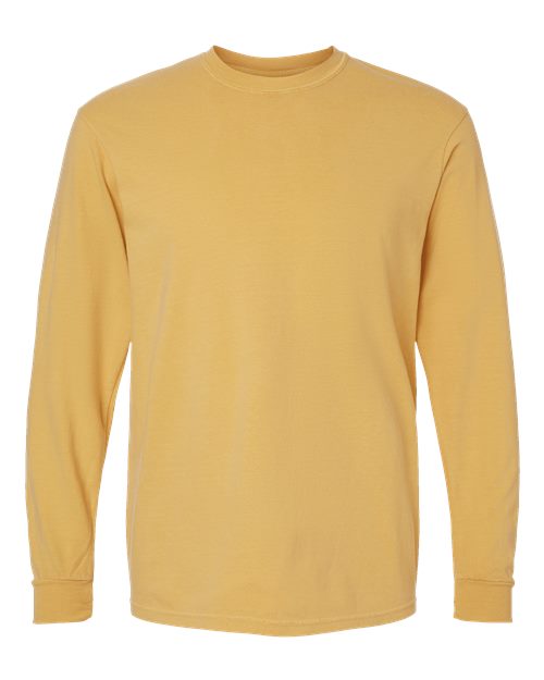 6014 - Unisex Garment-Dyed Heavyweight Long Sleeve T-Shirt
