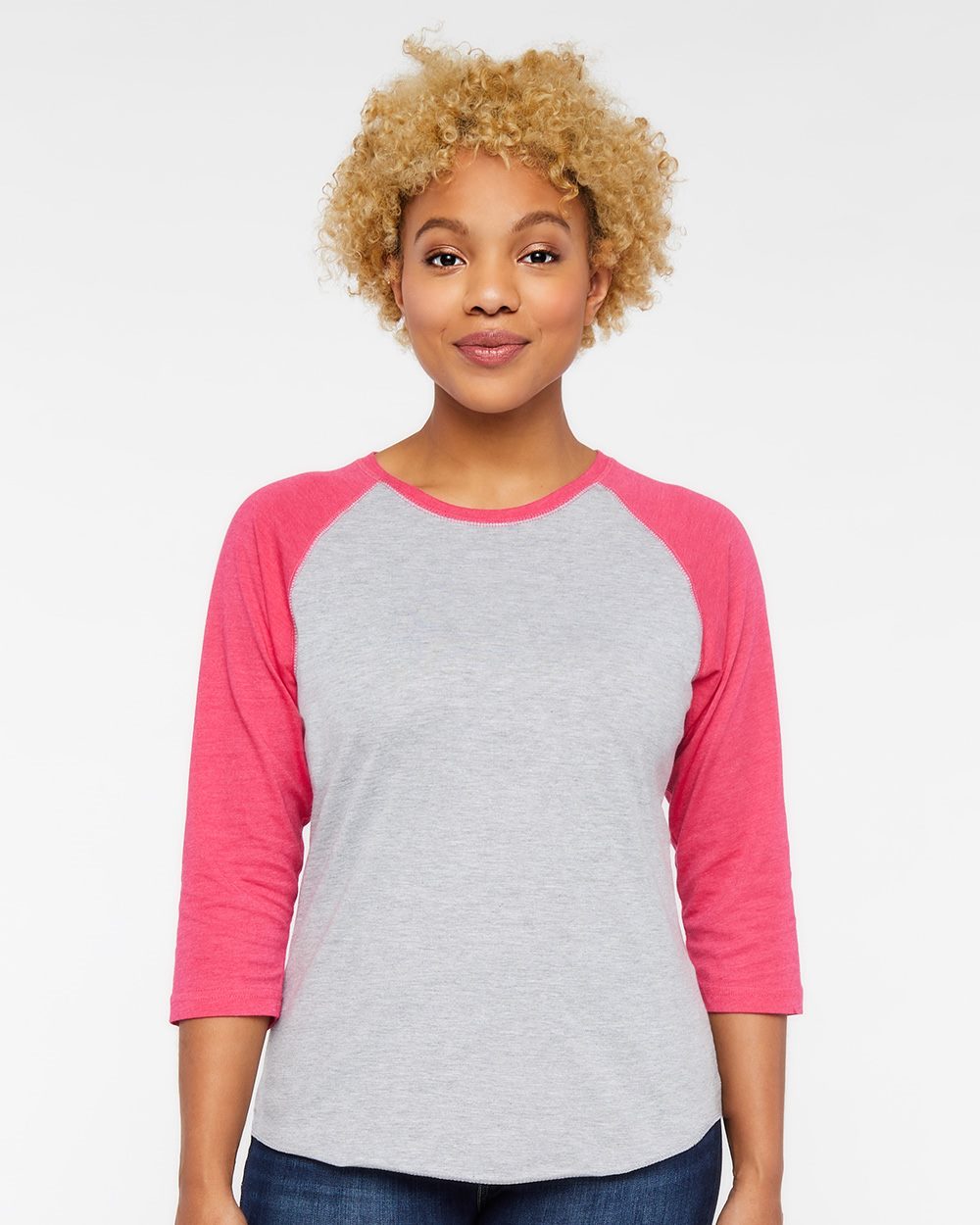 3530 - Women's Baseball Fine Jersey Three-Quarter Sleeve Tee