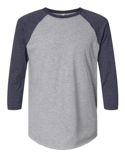 6930 - Unisex Baseball Fine Jersey Three-Quarter Sleeve Tee
